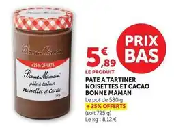 U Express Bonne maman - pate a tartiner noisettes et cacao offre