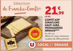 U Express Fromageries arnaud - comté aop juraflore haut-jura offre