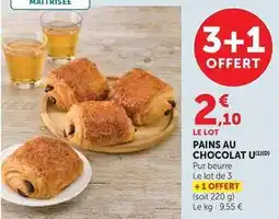 Super U Pains au chocolat u offre