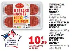U Express Bigard - steak hache pur boeuf offre