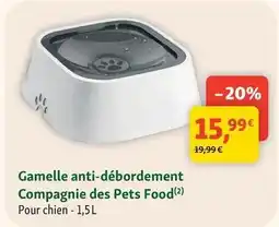 Maxi Zoo Gamelle anti-débordement compagnie des pets food offre