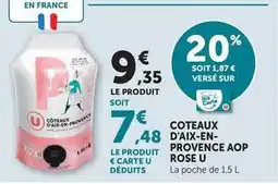 U Express U - coteaux d'aix-en-provence aop rose offre