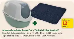 Maxi Zoo Anione - maison de toilette smart cat + tapis de litière offre