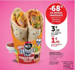 U Express Mix buffet - sandwich wrap trip offre