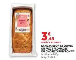 U Express Guyader - cake jambon et olives offre