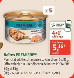 Maxi Zoo Premiere - boîtes offre