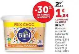 U Express Blini - houmous ou tzatziki offre