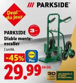 Lidl PARKSIDE Diable monte-escalier offre
