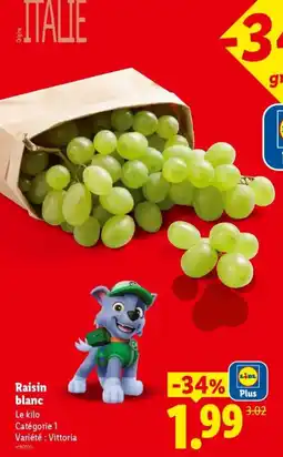 Lidl Raisin blanc offre