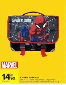 Carrefour MARVEL Cartable Spiderman offre