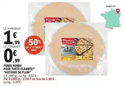 E.Leclerc Histoire de Flam fonds pour tarte flambée offre