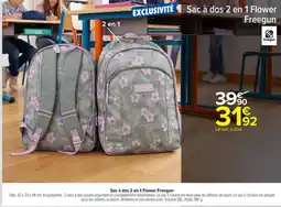 Carrefour Freegun Sac à dos 2 en 1 Flower offre