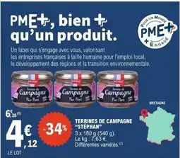 E.Leclerc Stéphan terrines de campagne offre