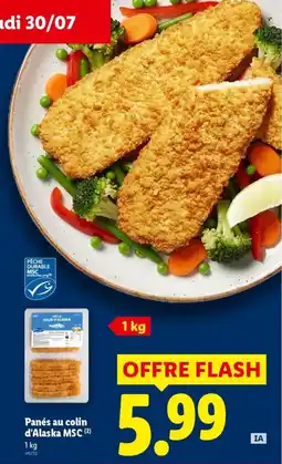 Lidl COLIN D'ALASKA Panés au colin d'Alaska MSC offre