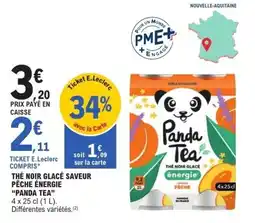 E.Leclerc Panda Tea Thé noir glacé offre