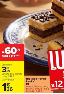 Carrefour LU Napolitain offre