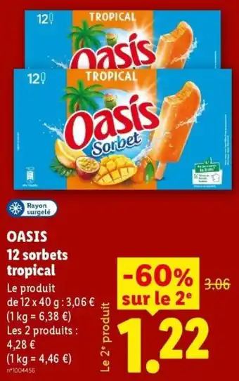 Oasis sorbet tropical