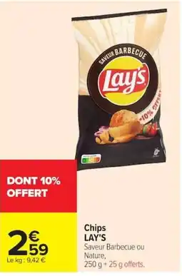 Carrefour Lay's Chips offre