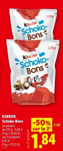 Lidl Kinder Schoko-Bons offre