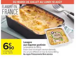 Carrefour Lasagne aux légumes gratinée offre