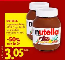 Lidl Nutella offre