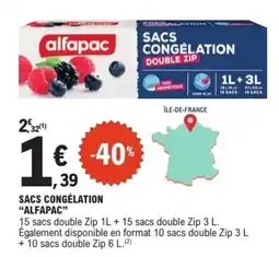 E.Leclerc ALFAPAC SACS CONGÉLATION offre