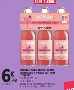 E.Leclerc yoleau COCKTAIL SANS ALCOOL offre