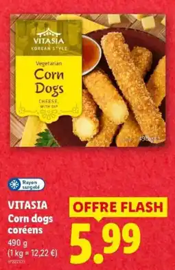 Lidl VITASIA Corn dogs coréens offre