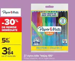 Carrefour Paper Mate stylos bille offre