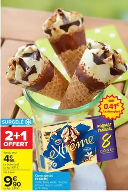 Carrefour Nestlé cônes glacés extreme offre