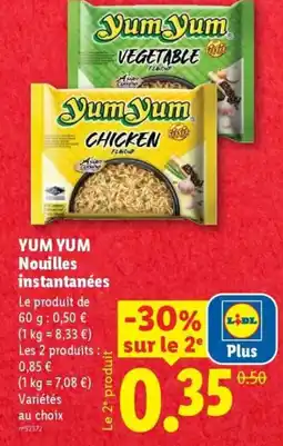 Lidl Yum Yum Nouilles instantanées offre