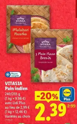 Lidl VITASIA Pain indien offre