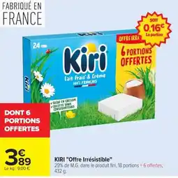 Carrefour Kiri Lait Frais & Crème offre