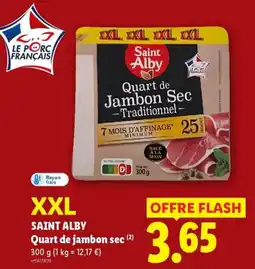 Lidl Saint Alby Quart de jambon sec offre