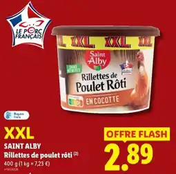 Lidl Saint Alby Rillettes de poulet rôti offre