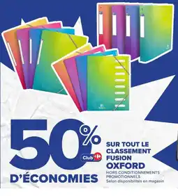 Carrefour Oxford fusion sur tout le classement offre