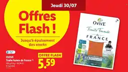Lidl OVIVE Truite fumée de France offre