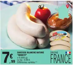 E.Leclerc Moritz Saucisse blanche nature offre