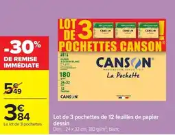 Carrefour CANSO Pochettes dessin offre