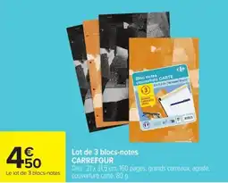 Carrefour CARREFOUR Bloc notes offre
