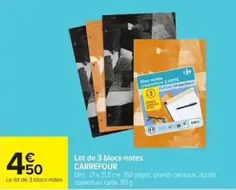 CARREFOUR Bloc notes