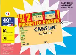 Carrefour Canson Pochettes offre