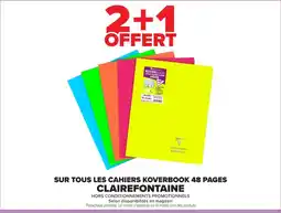 Carrefour Clairefontaine cahier koverbook offre