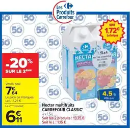 Carrefour Carrefour Classic Nectar multifruits offre