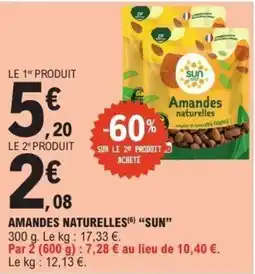 E.Leclerc SUN Amandes naturelles offre