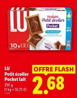 Lidl LU Petit écolier Pocket lait offre