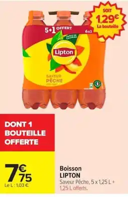 Carrefour LIPTON Boisson offre