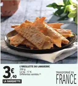 E.Leclerc L'OREILLETTE DU LANGUEDOC offre