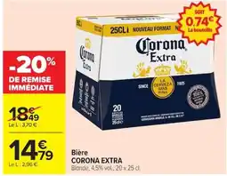 Carrefour Corona Bière CORONA EXTRA offre