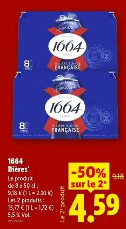 Lidl 1664 Bières offre